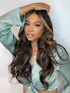 Chinalacewig Anniversary Sale Highlight Color Body Wave 13x4 HD Invisible Lace Front Wig ANS01