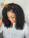 Chinalacewig Type 4C Edges Curly Baby Hairline Undetectable HD Lace Front Wig Afo Curly With Pre-plucked 4C Natural Hairline NEW005