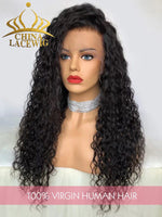 Chinalacewig Brazilian Virgin Hair Wigs Undetectable HD Lace Curly Style 13x6 Lace Front Wigs NCF173
