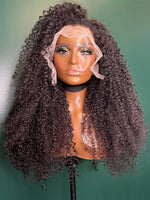 Brazilian Virgin Human Hair Kinky Curly 360 Lace Front Wigs With Babyhair CF481
