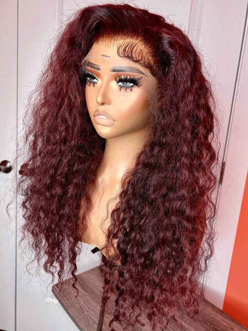  Brazilian Virgin Human Hair Water Wave 13x4 HD Lace Front Wig With Pre-plucked NCF73