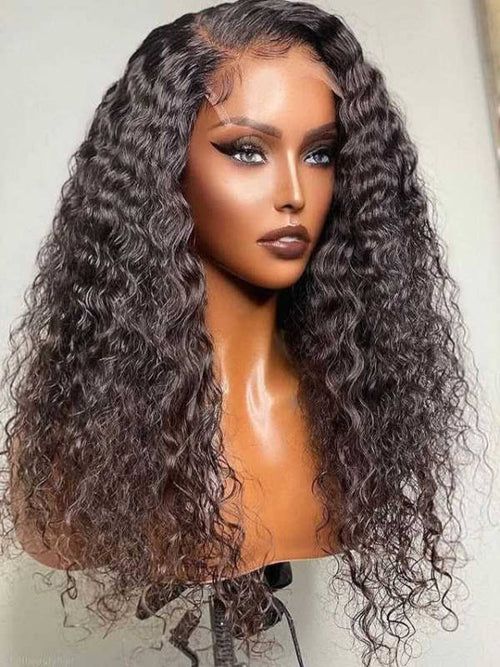 Chinalacewig-PrePlucked 13×6 HD Lace Front Deep Curly Wig Black NCF84china lace wigs  shop human hair wigs wigs for women