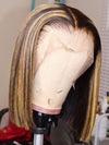 Chinalacewig Highlight Color 13*6 Lace Front Short Bob Wigs With Babyhair NCF87china lace wigs  shop human hair wigs wigs for women