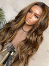 Chinalacewig 150% Density Highlight Color HD Lace Lace Front Body Wave Hair Wig CF535