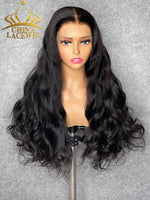 Chinalacewig 30A Custom Wig Loose Wave 13x6 Lace Frontal Wig Bleached Knots Human Virgin Hair C015