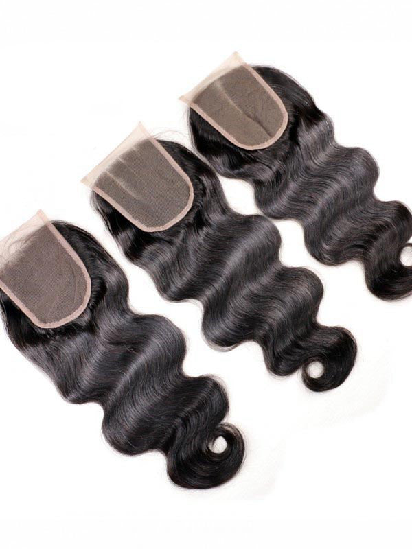 Chinalacewig 4x4 HD Lace Closure 100% Remy Human Hair Lace Closure Bleached Knots CF559