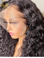 Chinalacewig Best Virgin Human Hair Deep Wave 360 HD Lace Wigs With Baby Hair CF228