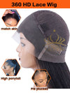 Chinalacewig Black Friday Kinky Straight 360 HD Front Lace Wig $100 Off NCF164