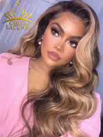 Chinalacewig Brazilian Virgin Hair Glueless 360 HD Lace Wigs With Bleached Knots NCF170