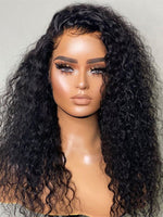 Chinalacewig 24hrs shipping Curly Human Hair 13x6 HD Lace Wig With Plucked Single Knots NCF113