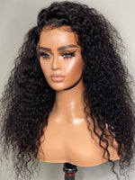 Chinalacewig 24hrs shipping Curly Human Hair 13x6 HD Lace Wig With Plucked Single Knots NCF113