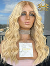 Chinalacewig Custom Wig Lace Frontal 18 inches Bleached Knots Human Virgin Hair C03