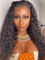 Chinalacewig Full HD Lace Water Curly Human Hair Wig Virgin Brazilian Hair For Black Women CF234