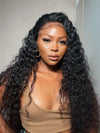 Chinalacewig HD Film Lace 360 Lace Front Wig Deep Curly Wigs With Bleached Knots NCF161