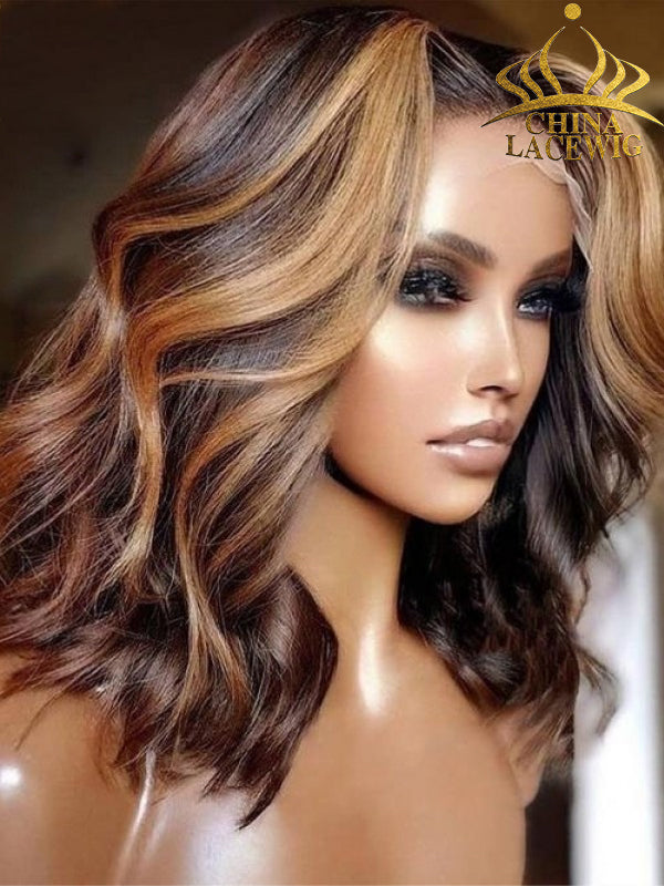 Chinalacewig HD Invisible Lace Highlight Brown Color Body Wave 13by4 HD Human Hair Wigs NCF14.jpg
