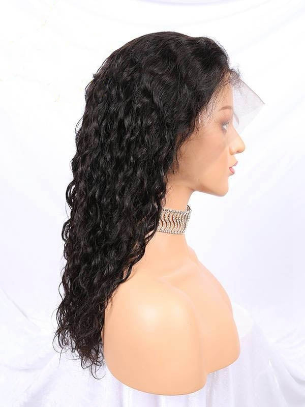 Chinalacewig Invisible HD Film Lace Deep Wave 13x6 Lace Frontal Wigs CF455