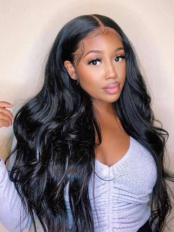 Chinalacewig Invisible HD Lace Body wave Glueless Full Lace Human Hair Wigs CF042