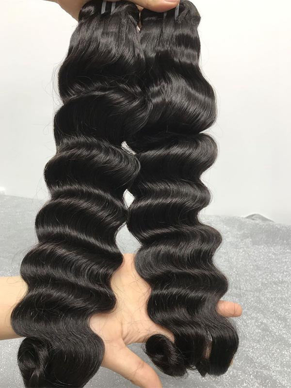 Chinalacewig Natural Color Brazilian Hair Bundles Remy Human Hair Silky Hair Bundles CF484