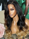 Chinalacewig Ombre Brown Color 13x6 HD Lace Front Wig With Pre Plucked NCF94