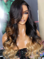 Chinalacewig Ombre Brown Color 13x6 HD Lace Front Wig With Pre Plucked NCF94