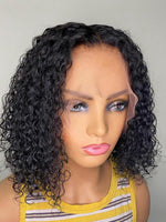 Chinalacewig Preplucked Glueless Full HD Lace Bob Curly Wig In Density 150% CF397