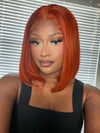 Chinalacewig Summer Bob Virgin Hair 13x4 Transparent Lace Wigs With Bleached Knots NCF101
