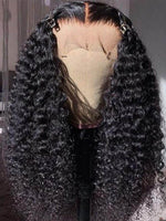 Super Sale 180% Density Wig Plus Curly Plucked 360 Lace Wig CR07
