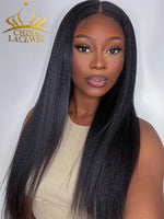 Chinalacewig Type 4C Edges Natural Hairline Undetectable Kinky Straight  CS01