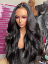 Chinalacewig Undetectable 360 HD Lace Virgin Human Hair Body Wave Black Color Wigs NCF120