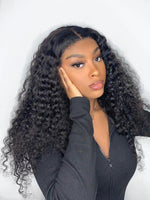 Undetectable HD Lace 13x6 Lace Front Wigs 180% Density Deep Curly CF022