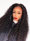 Chinalacewig Undetectable HD Lace Full Lace Human Hair Wig Culry Lace Wig CF019