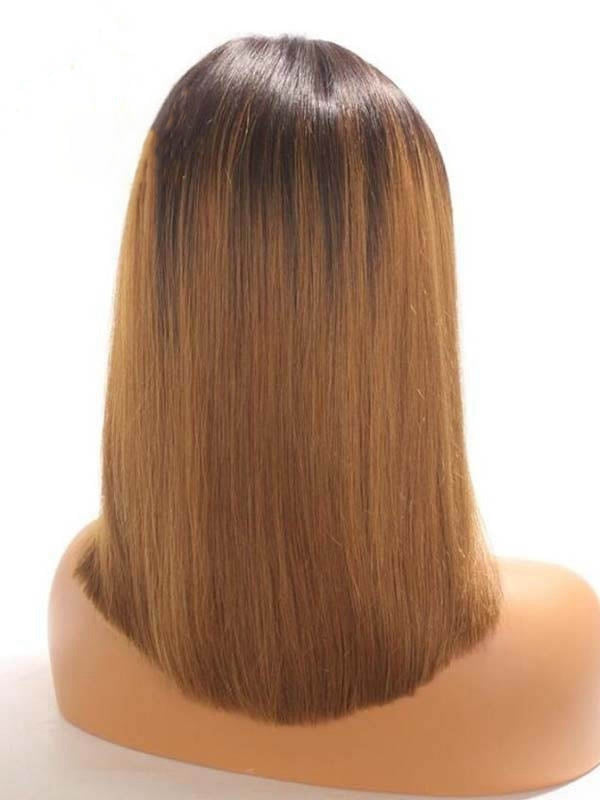Chinalacewig Undetectable HD Lace Straight Bob Ombre Color 13x6 Lace Front Wigs CF117 (2)