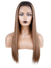 Chinalacewig Virgin Human Hair 190% High Density 13x4 Japanese  Lace Front Wig CF01