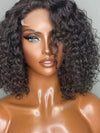 Chinalacewig Virgin Human Hair Black Color Deep Curly 5×5 HD Lace Wig With Pre Plucked NCF92china lace wigs  shop human hair wigs wigs for women