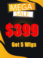 Magic Wholesale Sale $399 Get 5 U/V Part Lace Human Hair Wigs CR06