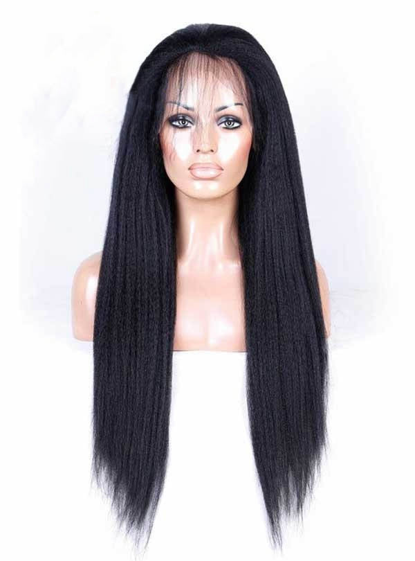 chinalacewig Kinky Straight 13X6 Lace Front Human Hair Wigs With HD Lace CF037
