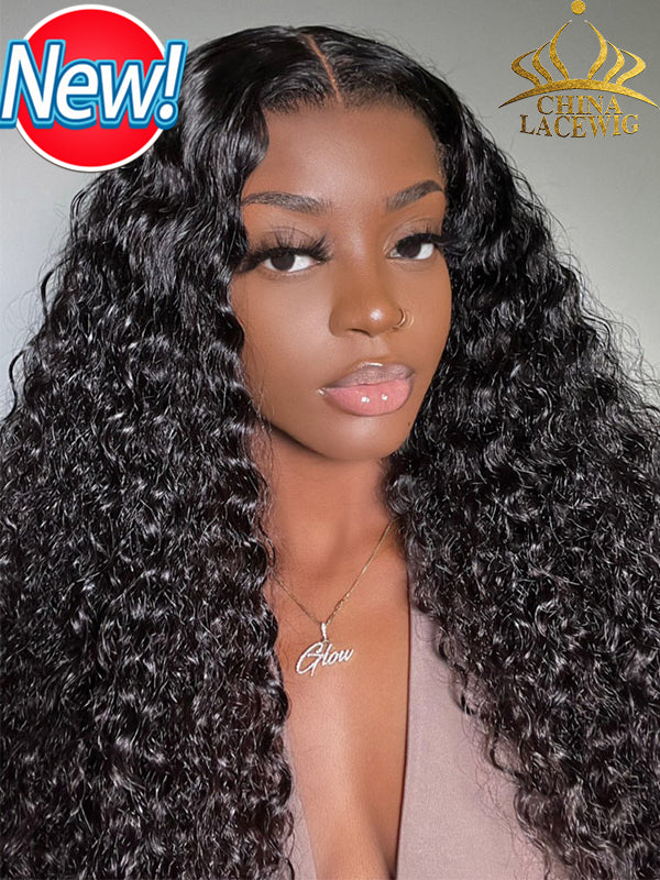 Chinalacewig Type 4C Hair Line Undetectable 360 HD Lace Wig Curly With Pre-plucked 4C Natural Hairline NEW003