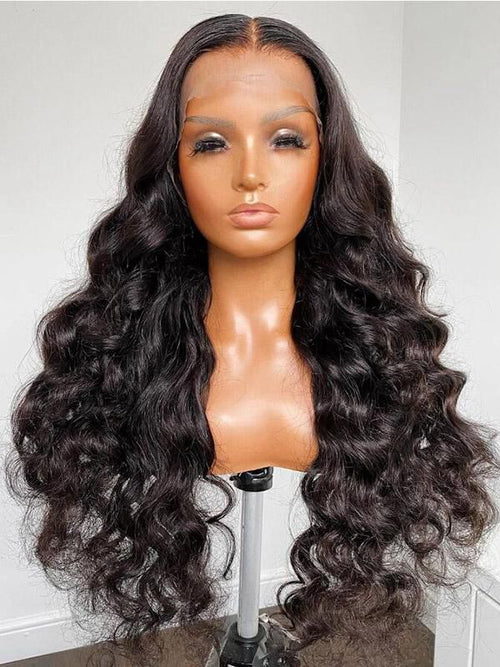 Chinalacewig Undetectable HD Lace 180% Body Wave Lace Front Human Hair Wigs NCF62