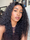 Undetectable HD Lace Black Color  Curly 13x6 Lace Front Wig With Pre Plucked NCF117