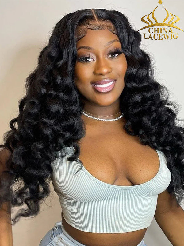 Undetectable HD Lace Loose Wave Lace Front Wig With Pre-plucked Hairline NCF095