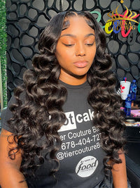 Undetectable HD Lace Loose Wave Lace Front Wig With Pre-plucked Hairline NCF095