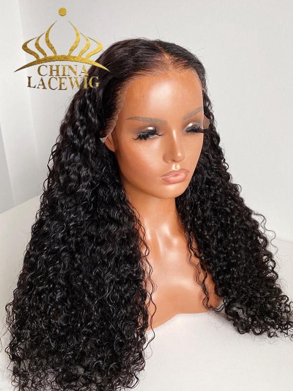 Chinalacewig HD Lace Curly 13X4 Lace Front Wigs With Pre-plucked Natur