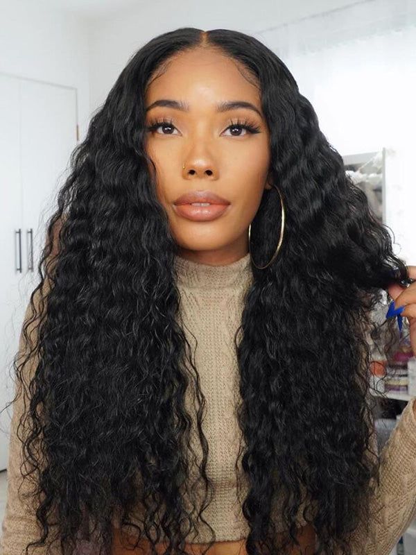 Undetectable HD Lace Curly 13X4 Lace Front Wigs With Pre-plucked Natural Hairline CF292