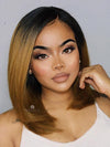 Chinalacewig Anniversary Sale 24hrs shipping Ombre Color 1b30 Brazilian Virgin Hair Bob Style Lace Front Wigs BK04