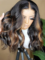 Chinalacewig Highlight Color HD Lace Body Wave Lace Wigs CF569