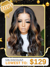 Chinalacewig 24hrs shipping Anniversary Sale Highlight Color Body Wave Undetectable HD Lace Wigs CF569