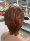 Chinalacewig Ombre Blonde Short Pixie Cut 100% Human Virgin Brazilian Hair Lace Front Wigs CF560