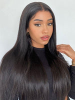 Flash Sale Natural Color Silk Straight HD13x4 Lace Frontal Wig  FS06