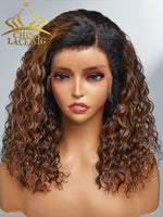 Chinalacewig Type 4C Edges Natural Hairline Undetectable Ombre Curly Wig CS08