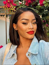 Youtube Highly Recommend Chinalacewig 100% Human Virgin Hair Short Bob Style C-part Lace Front Wigs CF552